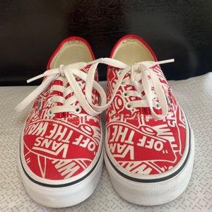 Authentic (OTW Repeat) Red/True white Vans